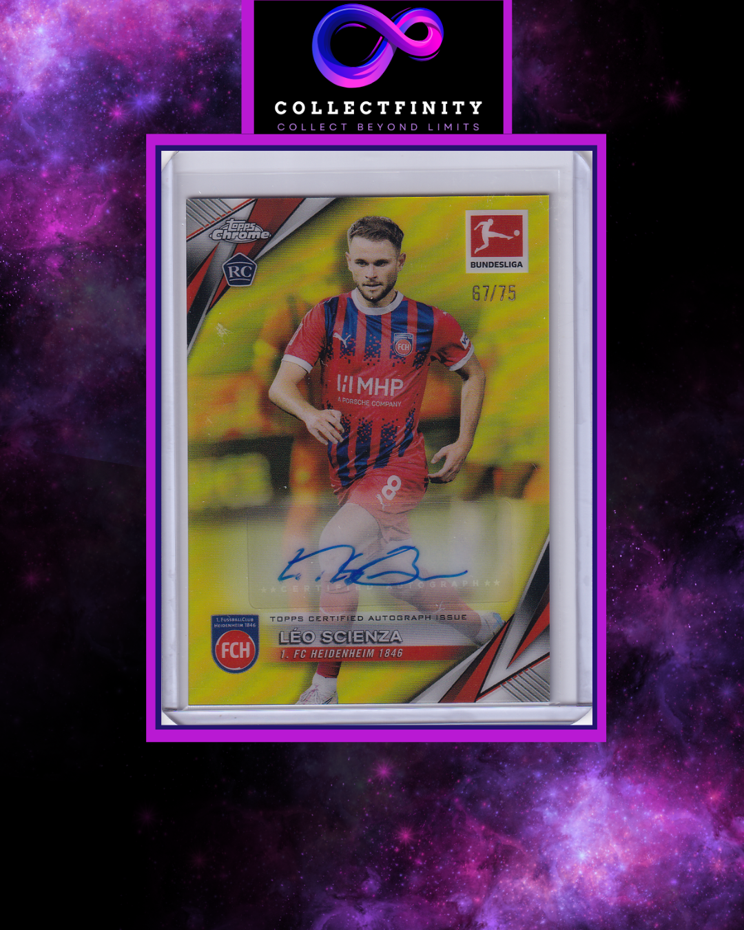 2024-25 Topps Chrome Bundesliga Leo Scienza Autograph /75