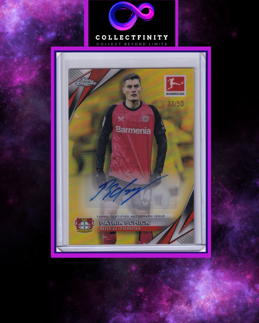 2024-25 Topps Chrome Bundesliga Patrik Schick Autograph /50