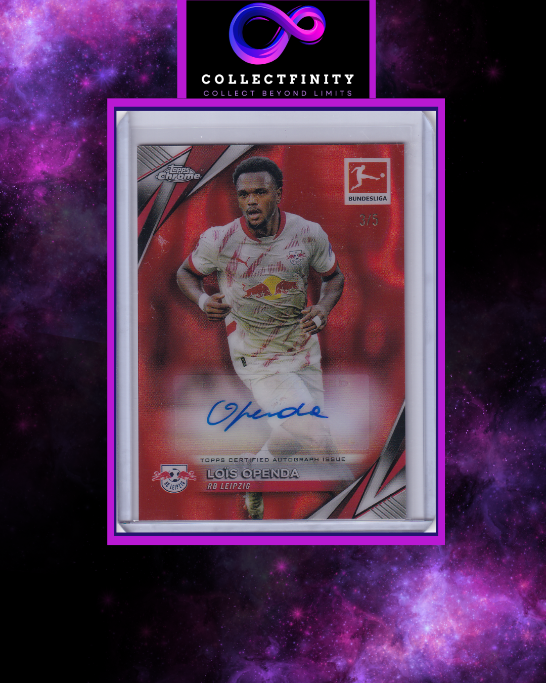 2024-25 Topps Chrome Bundesliga Lois Openda Autograph /5