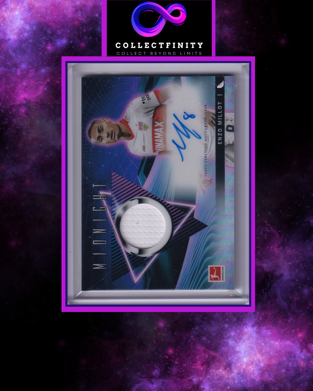 2024-25 Topps Bundesliga Midnight Enzo Millot Jersey Relic Autograph