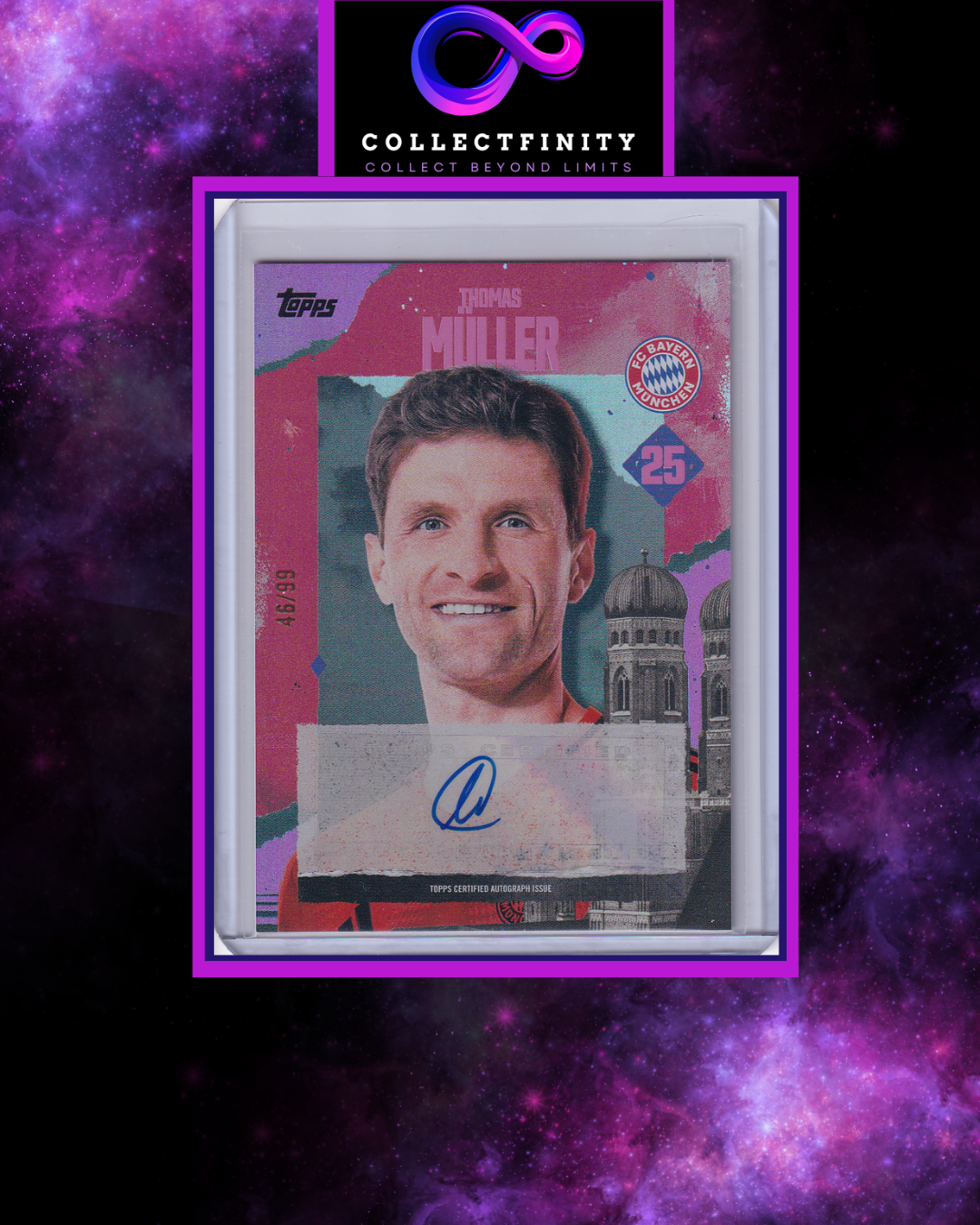 2024-25 Fc Bayern München Team Set Thomas Müller Autograph /99