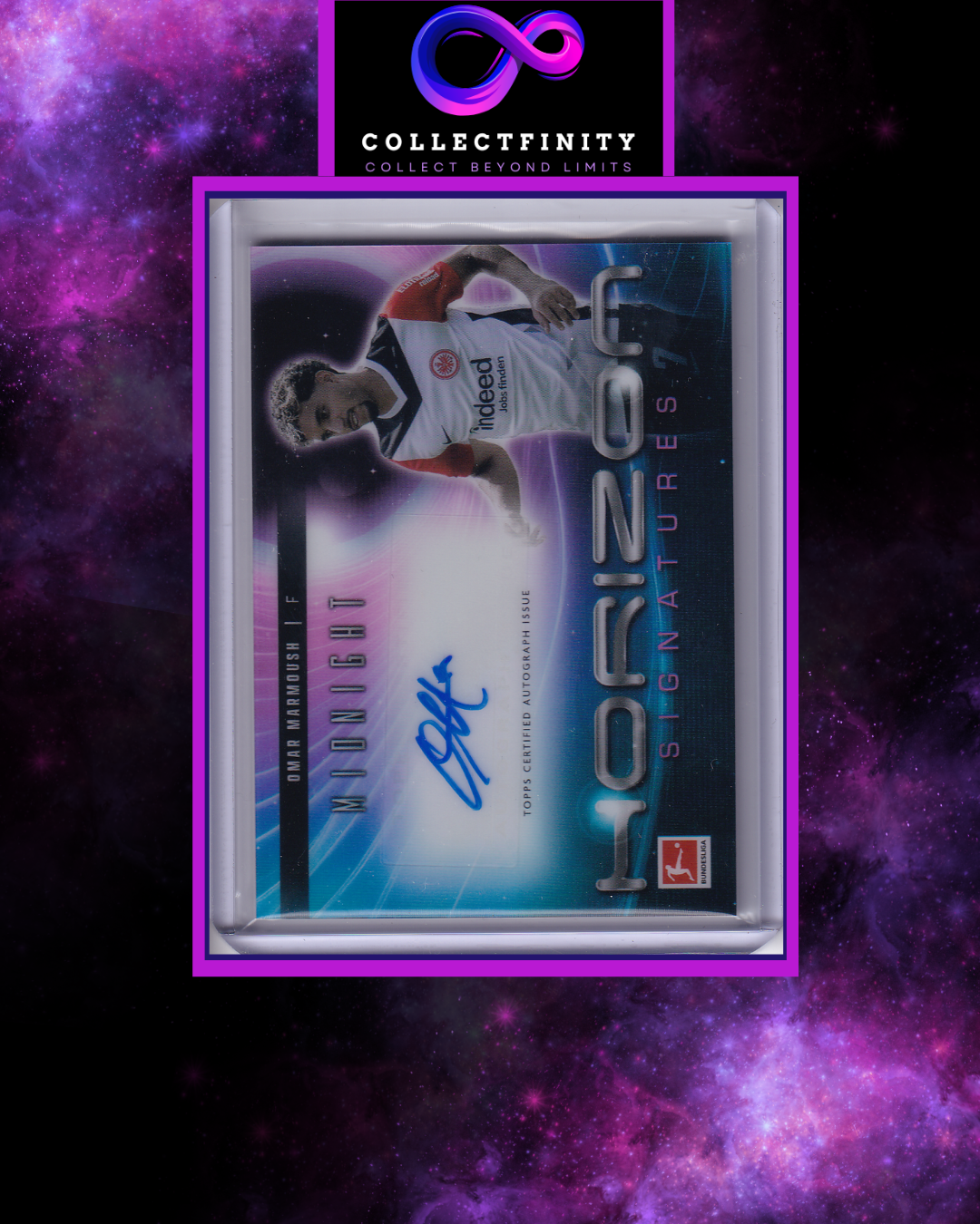 2024-25 Topps Bundesliga Midnight Omar Marmoush Horizon Signatures