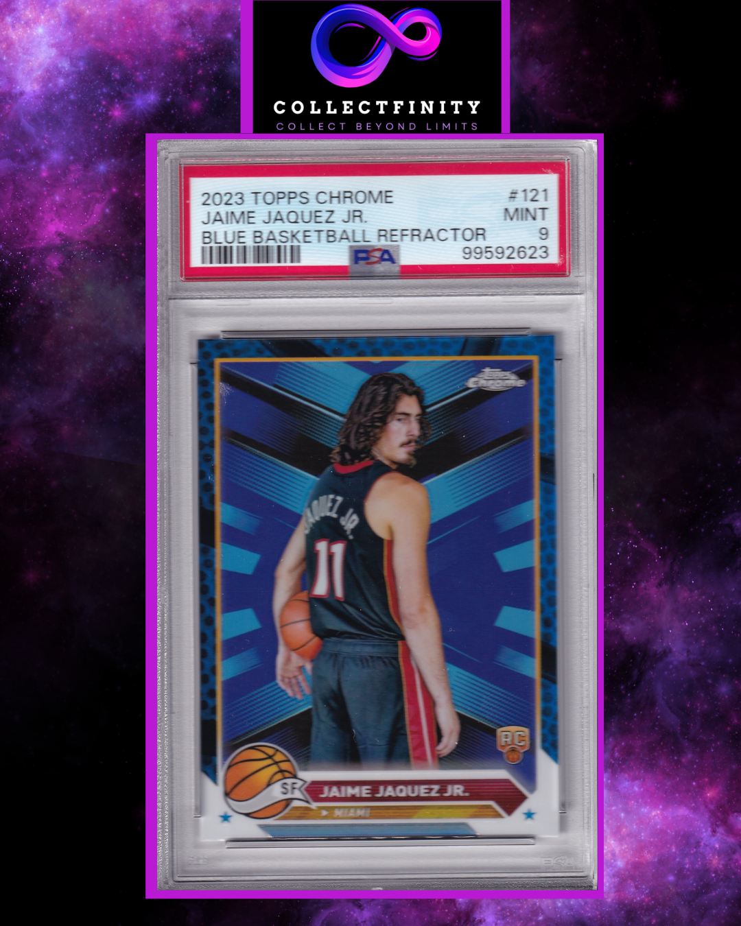 Topps Chrome 2023 Jaime Jaquez Jr. Blue Refractor