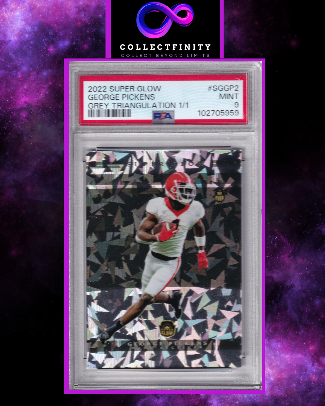 Super Glow 2022 George Pickens Gray Triangulation 1/1