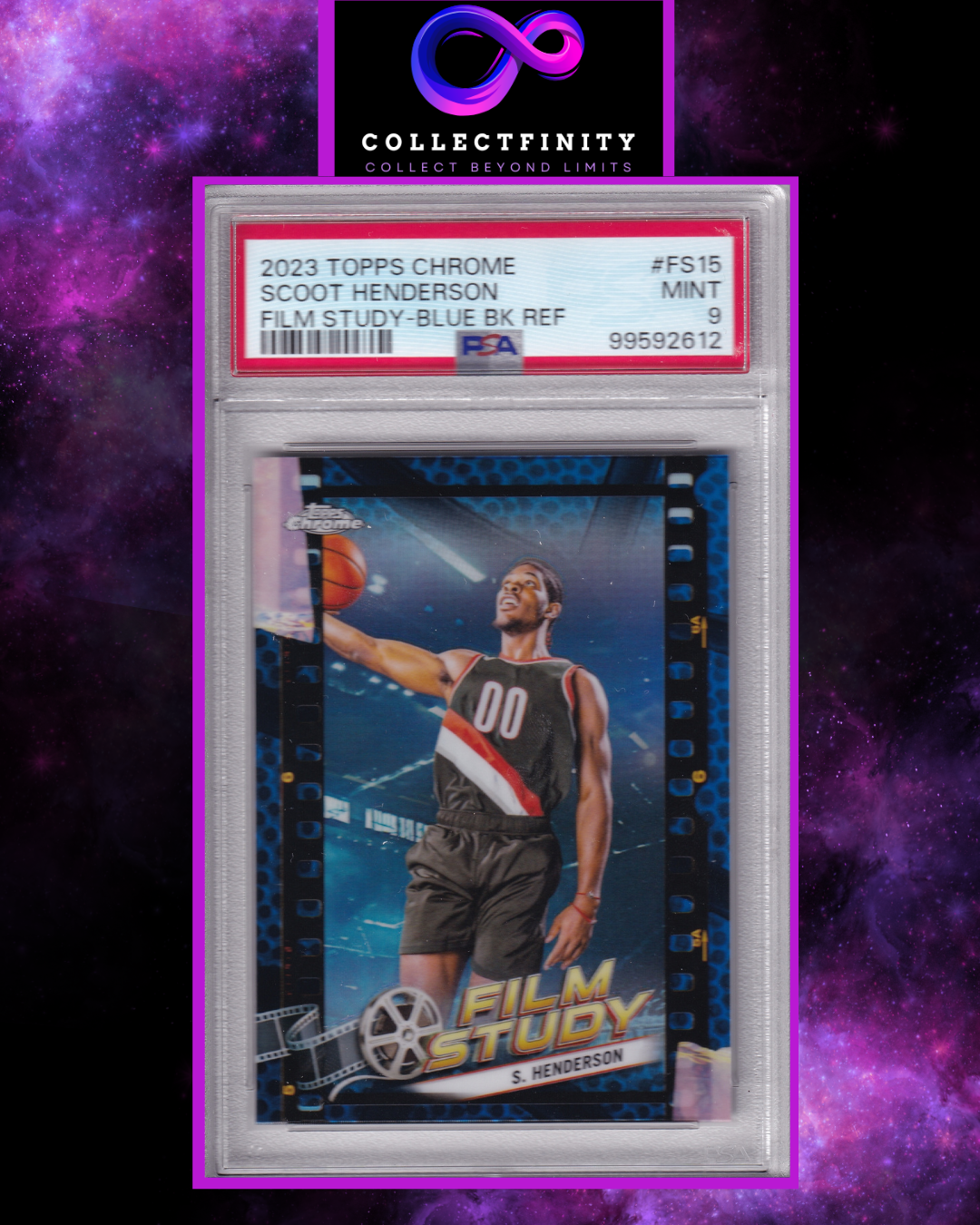Topps Chrome 2023 Scoot Henderson Film Study Blue Refractor