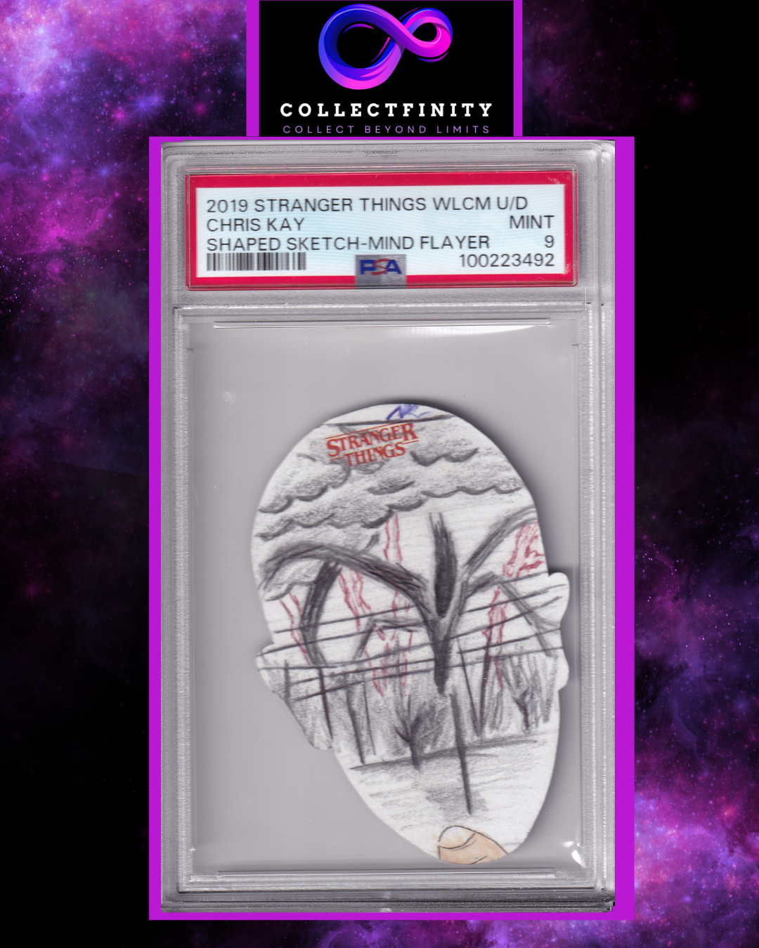 Topps 2019 Stranger Things Season 2 Shaped Sketch Mind Flayer