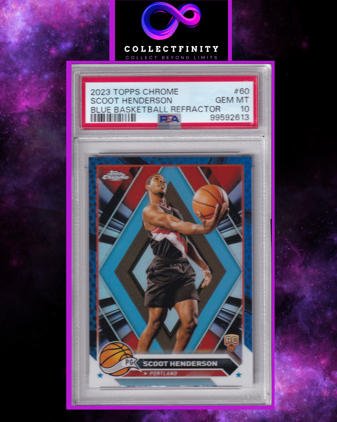 Topps Chrome 2023 Scoot Henderson Blue Refractor