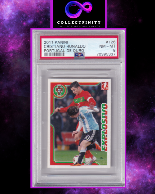 2011 Panini Cristiano Ronaldo Portugal De Ouro PSA 8