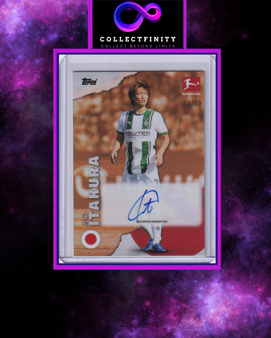 2024-25 Topps Bundesliga International Stars Ko Itakura Autograph /49