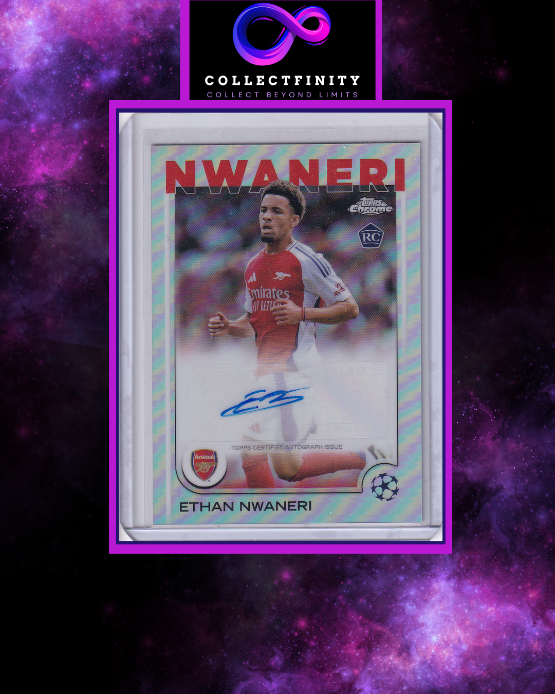 2024-25 Topps Chrome UCC Ethan Nwaneri Autograph