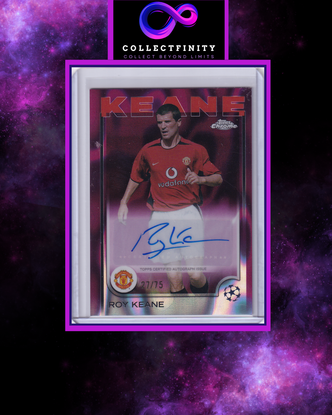 2024-25 Topps Chrome UCC Roy Keane Autograph /75