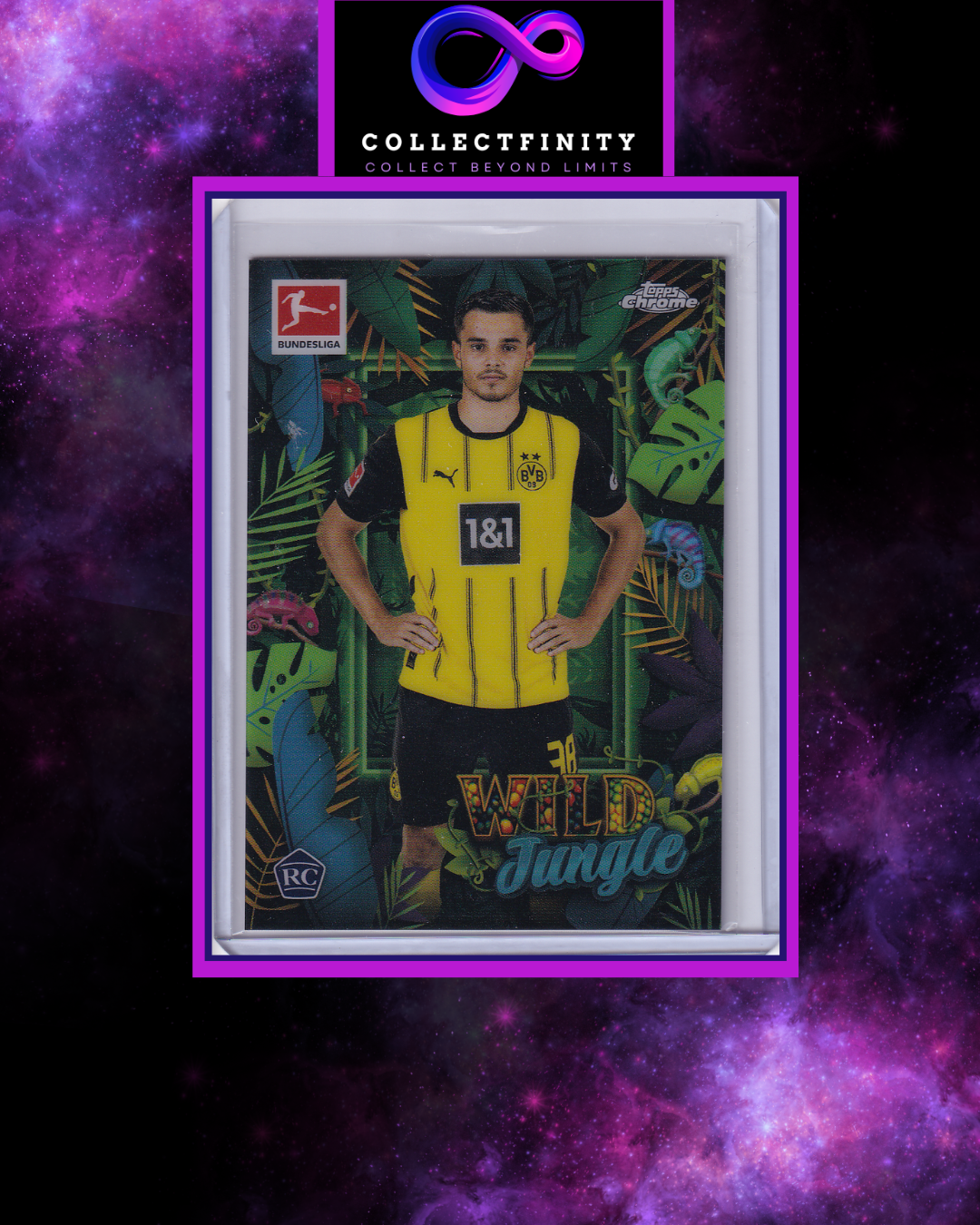 2024-25 Topps Chrome Bundesliga Kjell Wätjen Wild Jungle Chameleon Variation