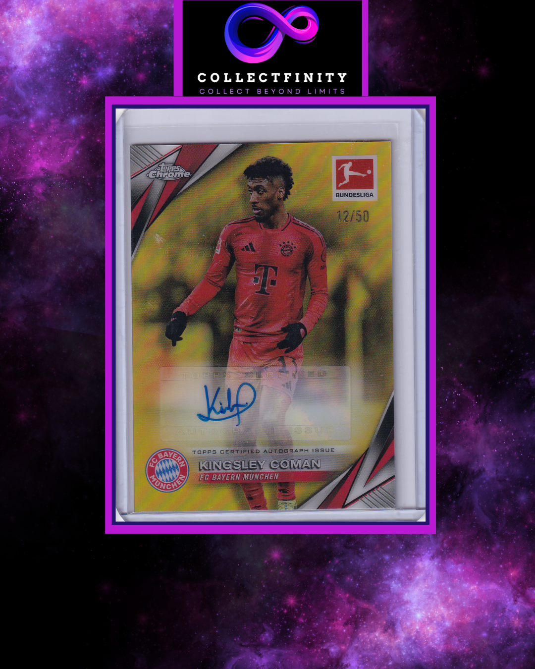 2024-25 Topps Chrome Bundesliga Kingsley Coman Autograph /50