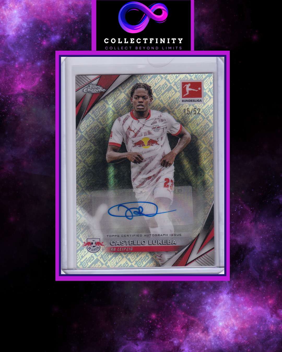 2024-25 Topps Chrome Bundesliga Castello Lukeba Autograph /52
