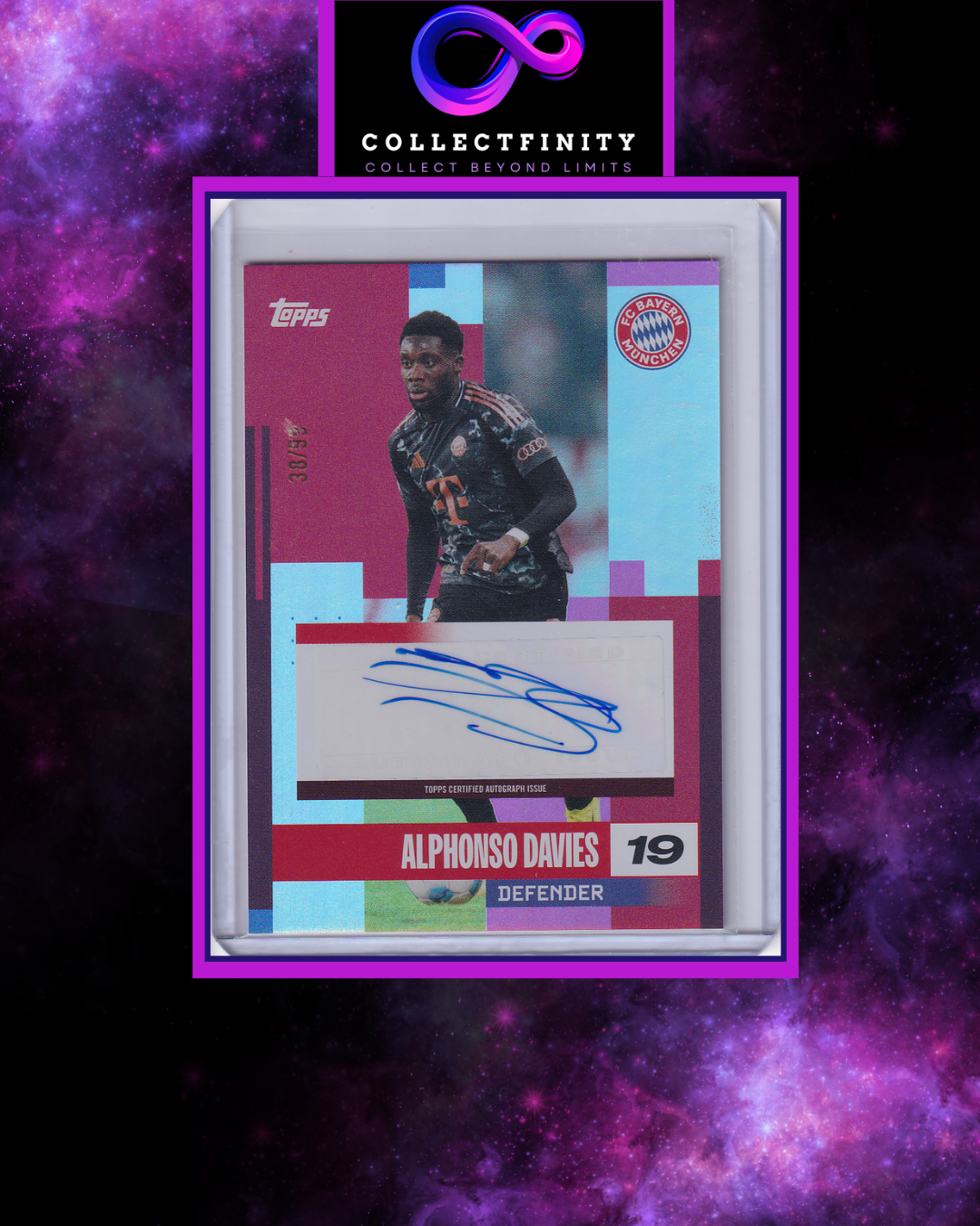 2024-25 Fc Bayern München Team Set Alphonso Davies Autograph /99