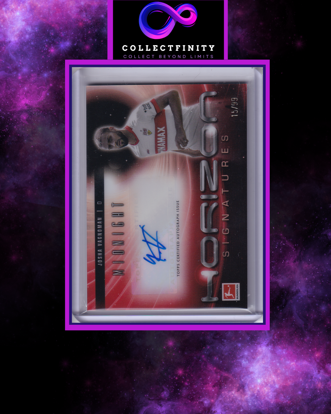 2024-25 Topps Bundesliga Midnight Josha Vagnoman Horizon Signatures /99