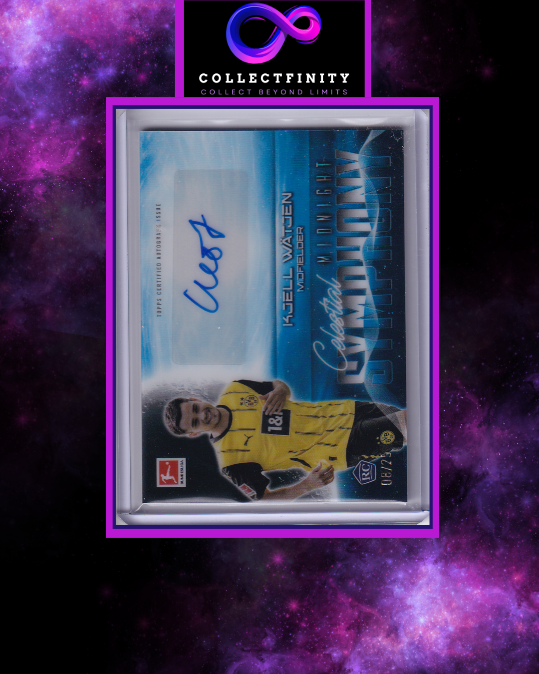 2024-25 Topps Bundesliga Midnight Kjell Wätjen Autograph /25