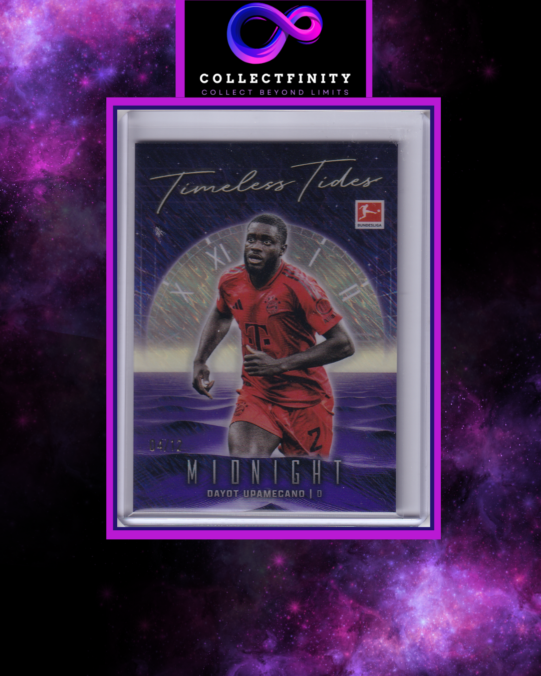2024-25 Topps Bundesliga Midnight Dayot Upamecano Timeless Tides /12