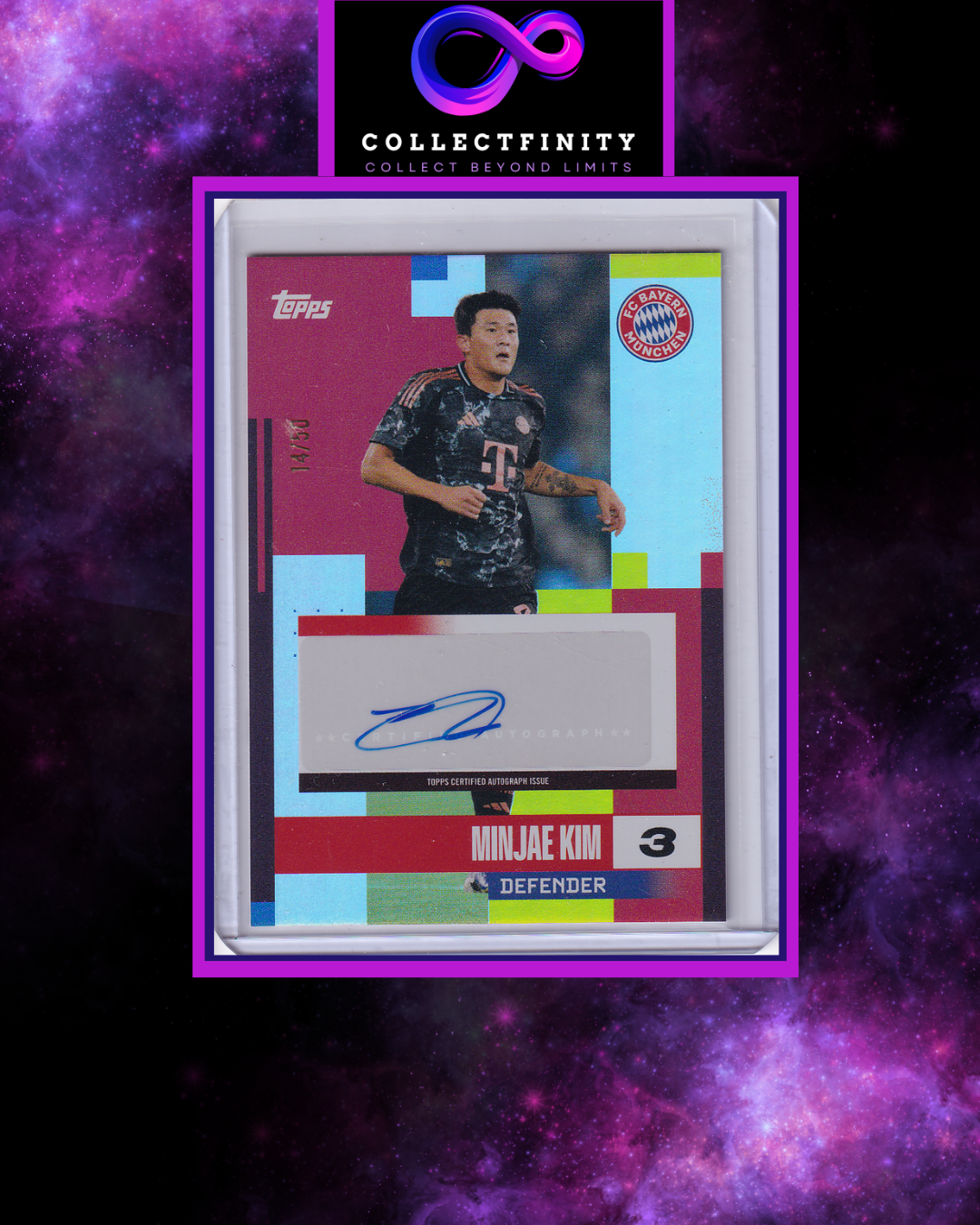 2024-25 Topps Fc Bayern München Team Set Minjae Kim Autograph /50