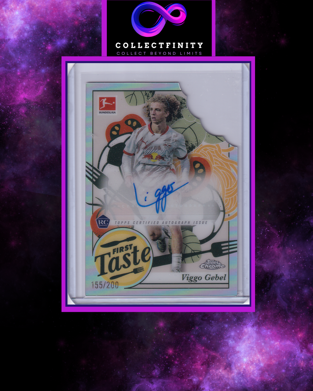 2024-25 Topps Chrome Bundesliga Viggo Gebel First Taste Autograph /200