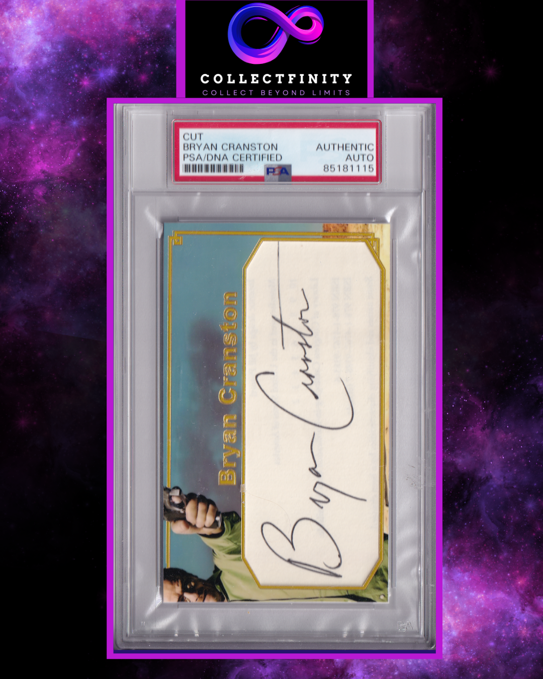 Breaking Bad Bryan Cranston Cut Signature PSA Authentic