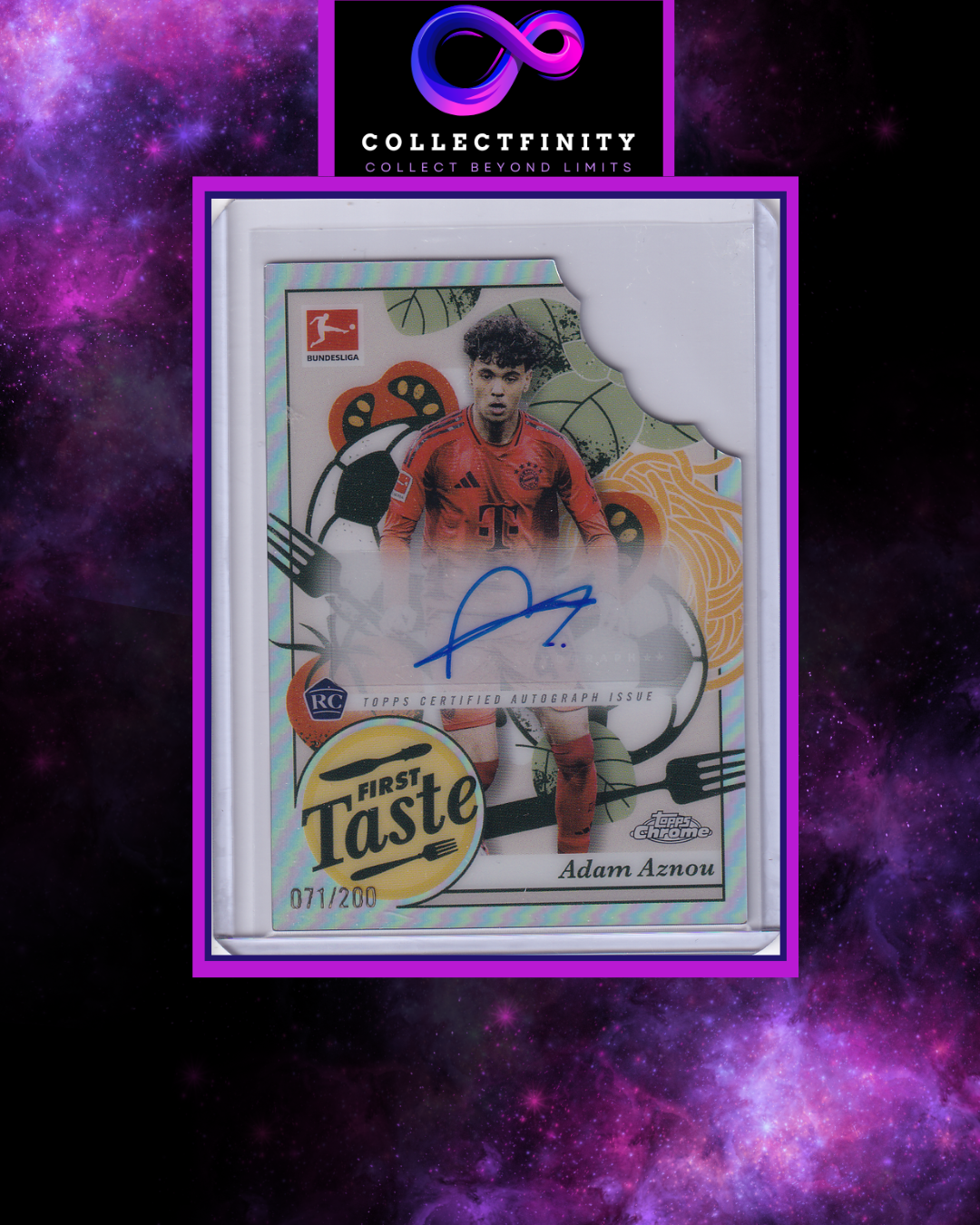 2024-25 Topps Chrome Bundesliga Adam Aznou First Taste Autograph /200
