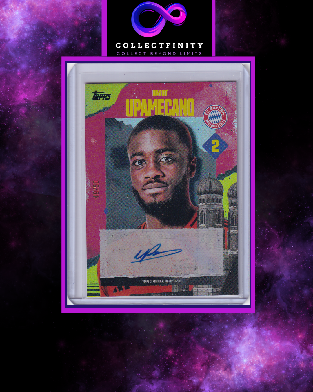 2024-25 Fc Bayern München Team Set Dayot Upamecano Autograph /50