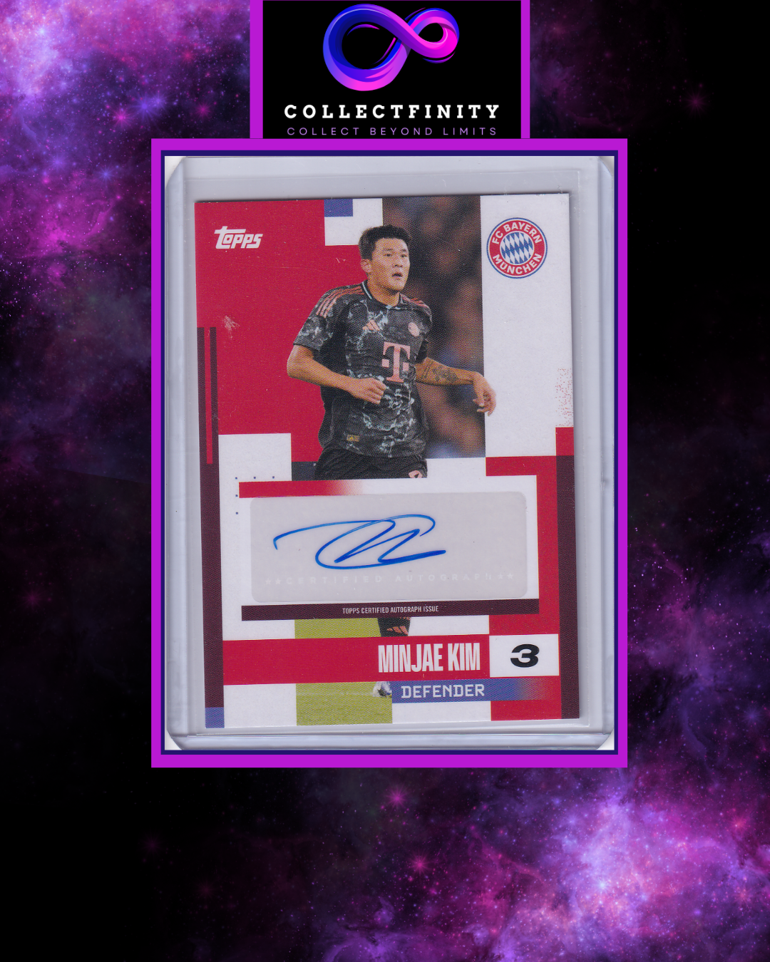 2024-25 Fc Bayern München Team Set Minjae Kim Autograph