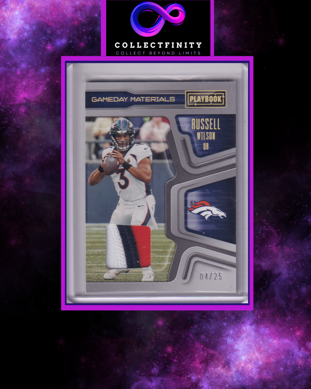 2022 Panini Playbook Russell Wilson Gameday Materials /25