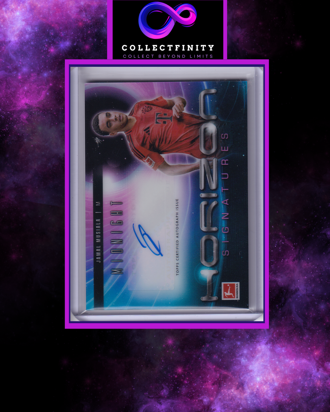 2024-25 Topps Bundesliga Midnight Jamal Musiala Horizon Signatures