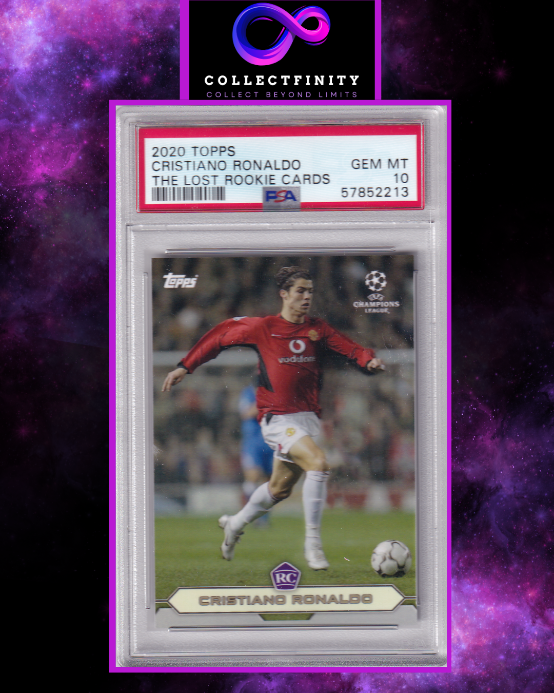 2020 Topps Cristiano Ronaldo The Lost Rookie PSA 10