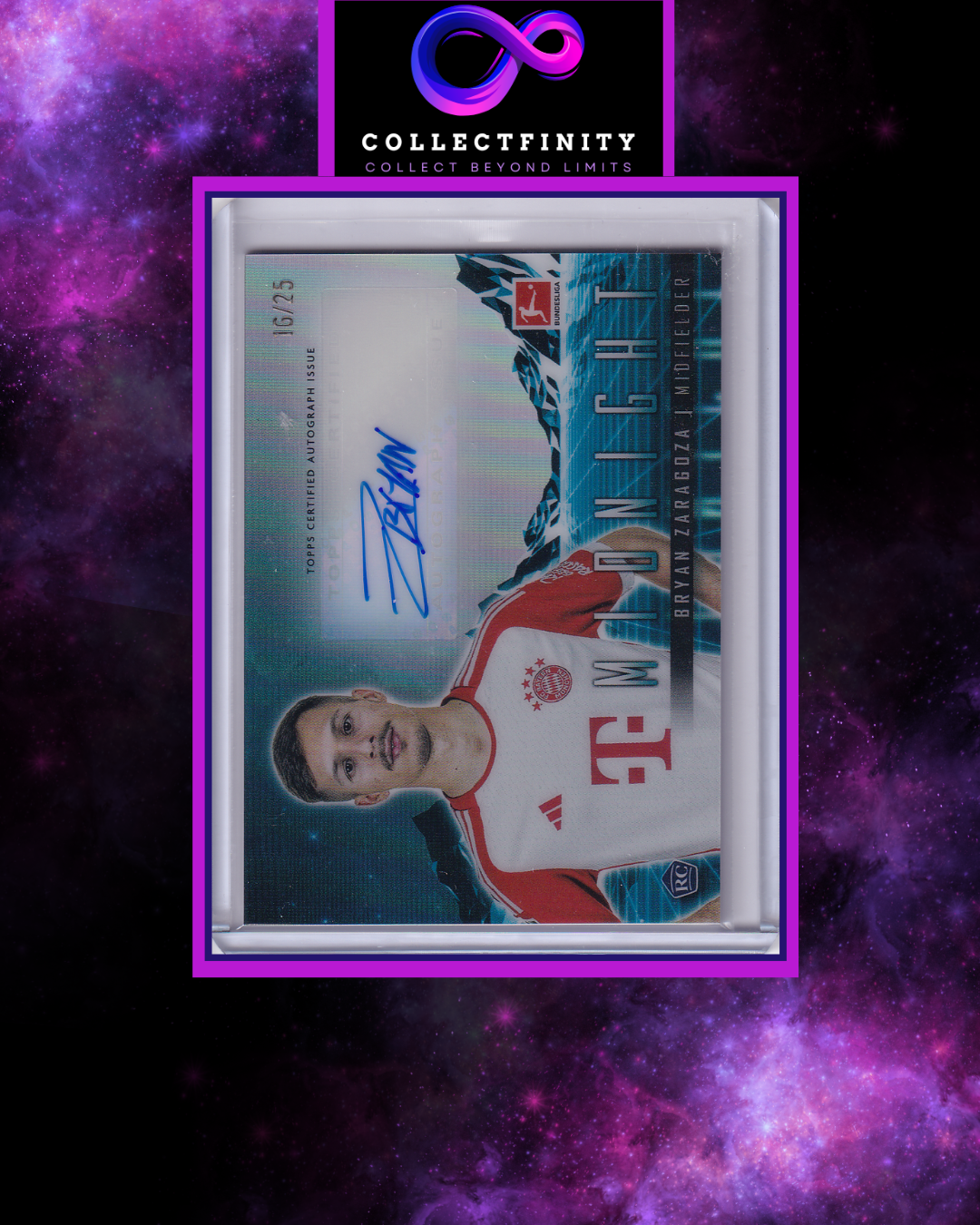 2023-24 Topps Bundesliga Midnight Bryan Zaragoza Autograph /25