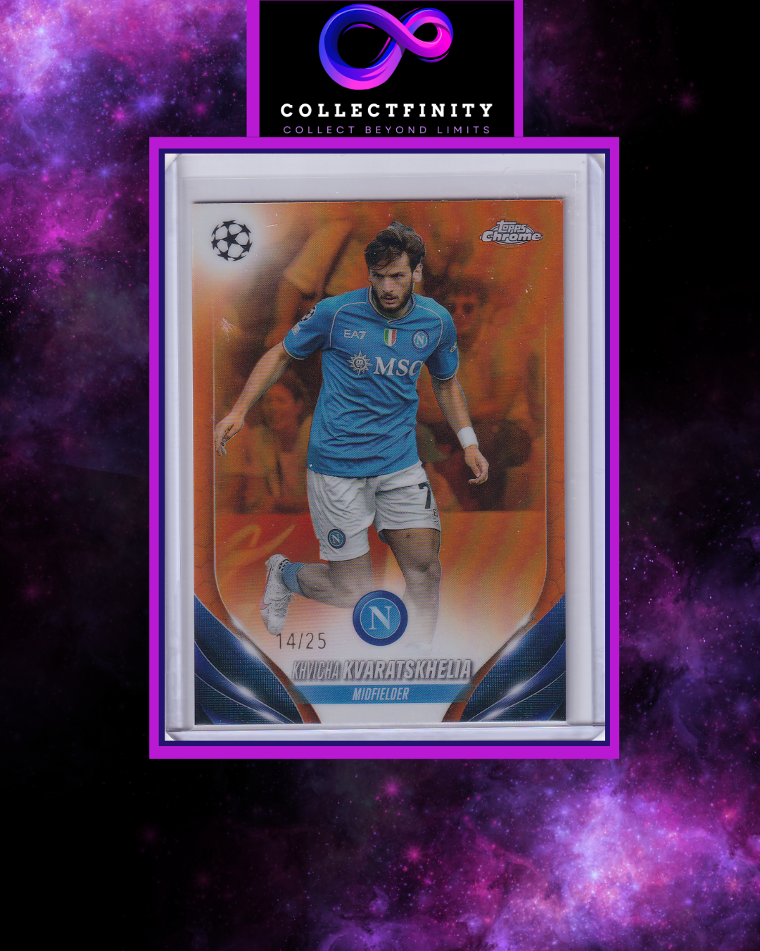 2023-24 Topps UCC Chrome Khvicha Kvaratskhelia /25