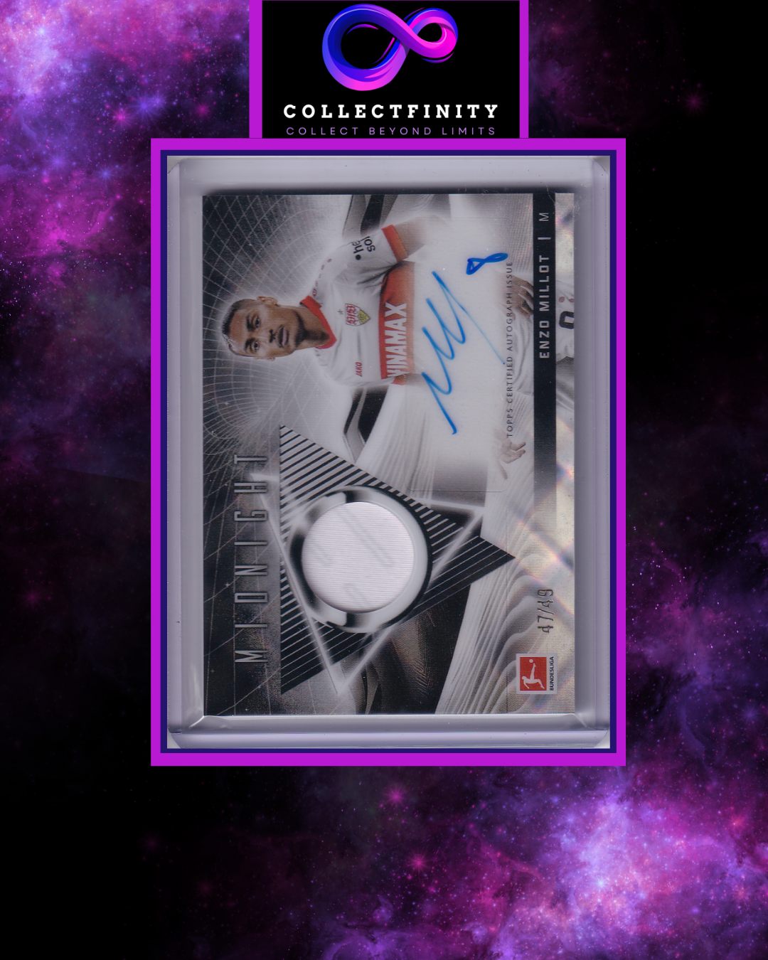 2024-25 Topps Bundesliga Midnight Enzo Millot Jersey Relic Autograph /49
