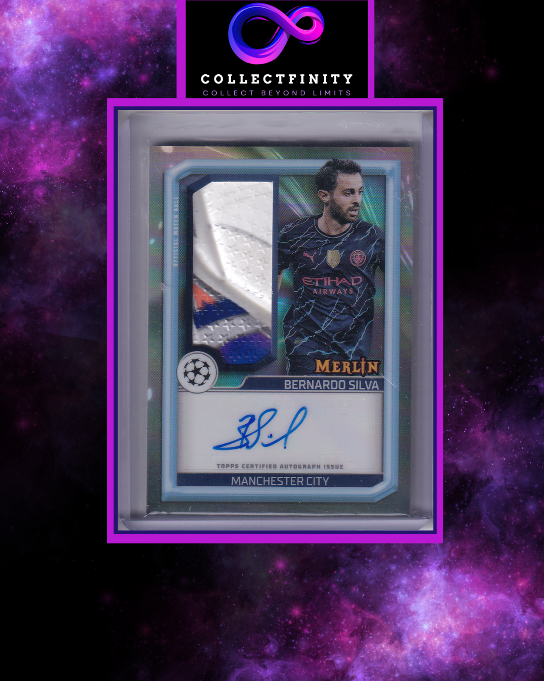 2023-24 Topps Merlin Bernardo Silva Match Ball Autograph