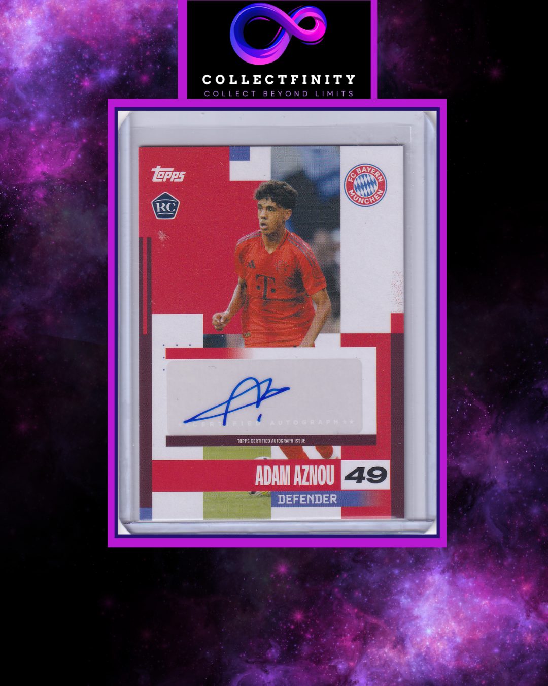 2024-25 Fc Bayern München Team Set Adam Aznou Autograph