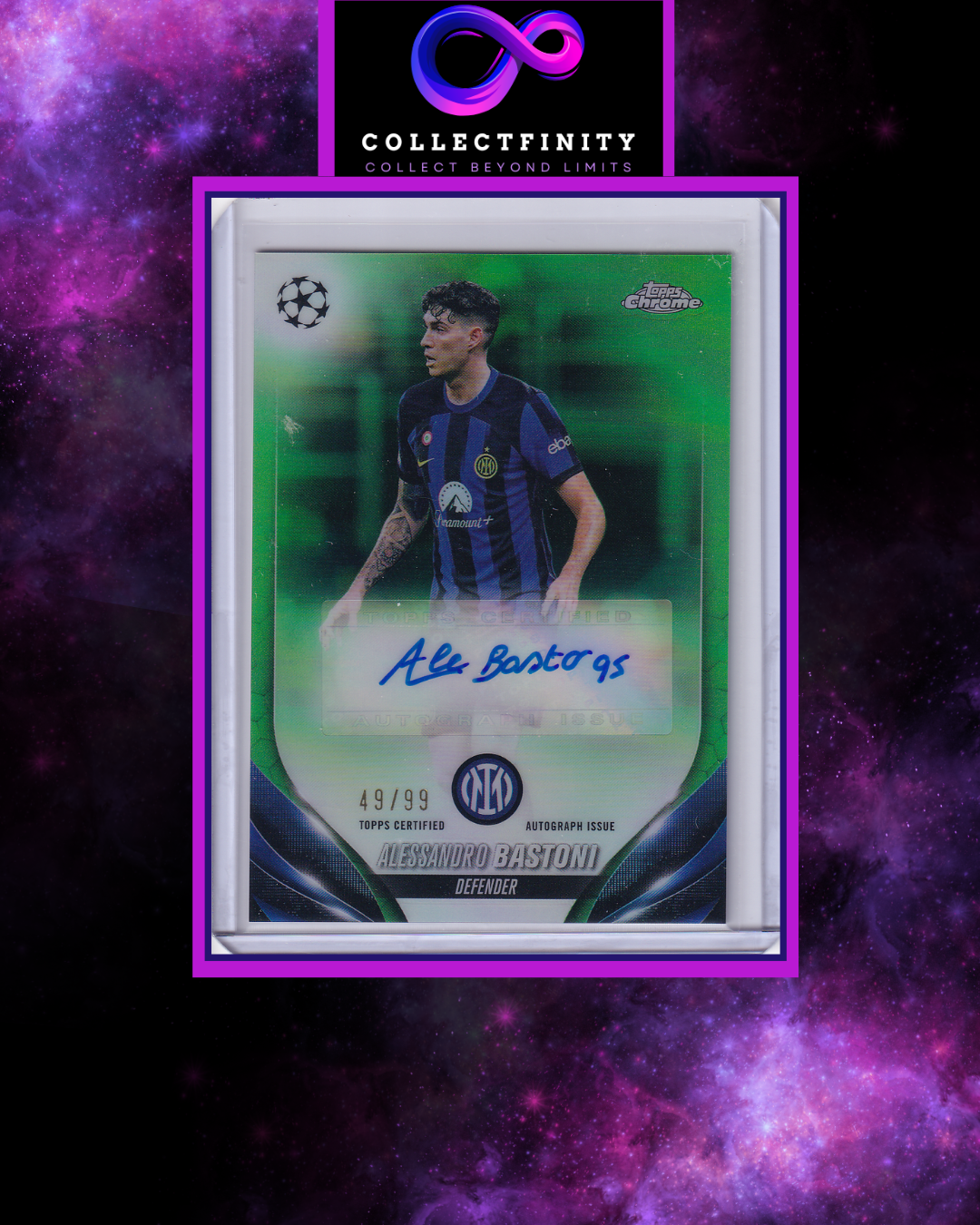 2023-24 Topps UCC Chrome Alessandro Bastoni Autograph /99