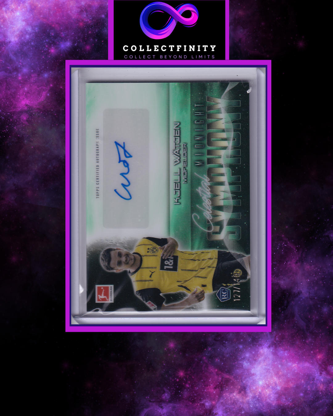 2024-25 Topps Bundesliga Midnight Kjell Wätjen Celestial Symphony Autograph /149