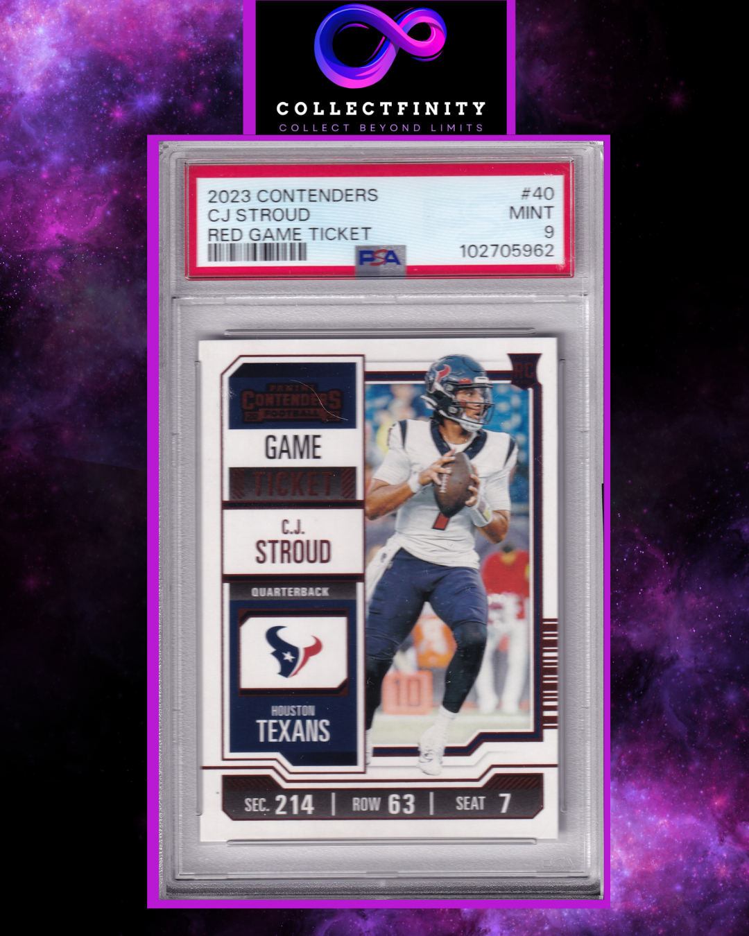 Panini Contenders 2023 CJ Stroud Red Game Ticket