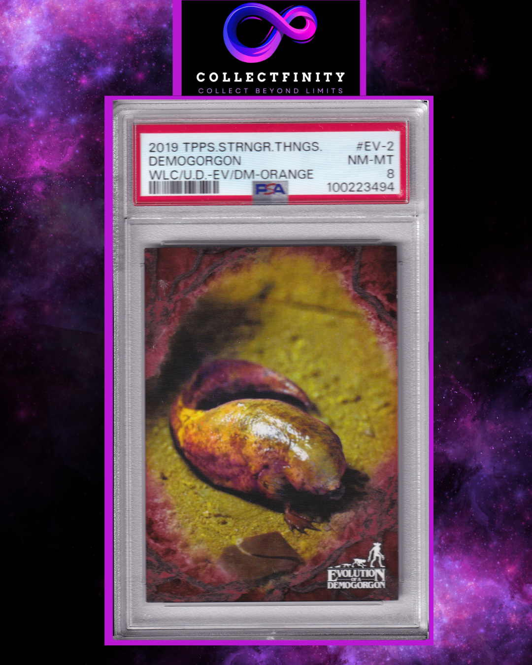 Topps 2019 Stranger Things Season 2 Evolution of Demogorgon Orange /50