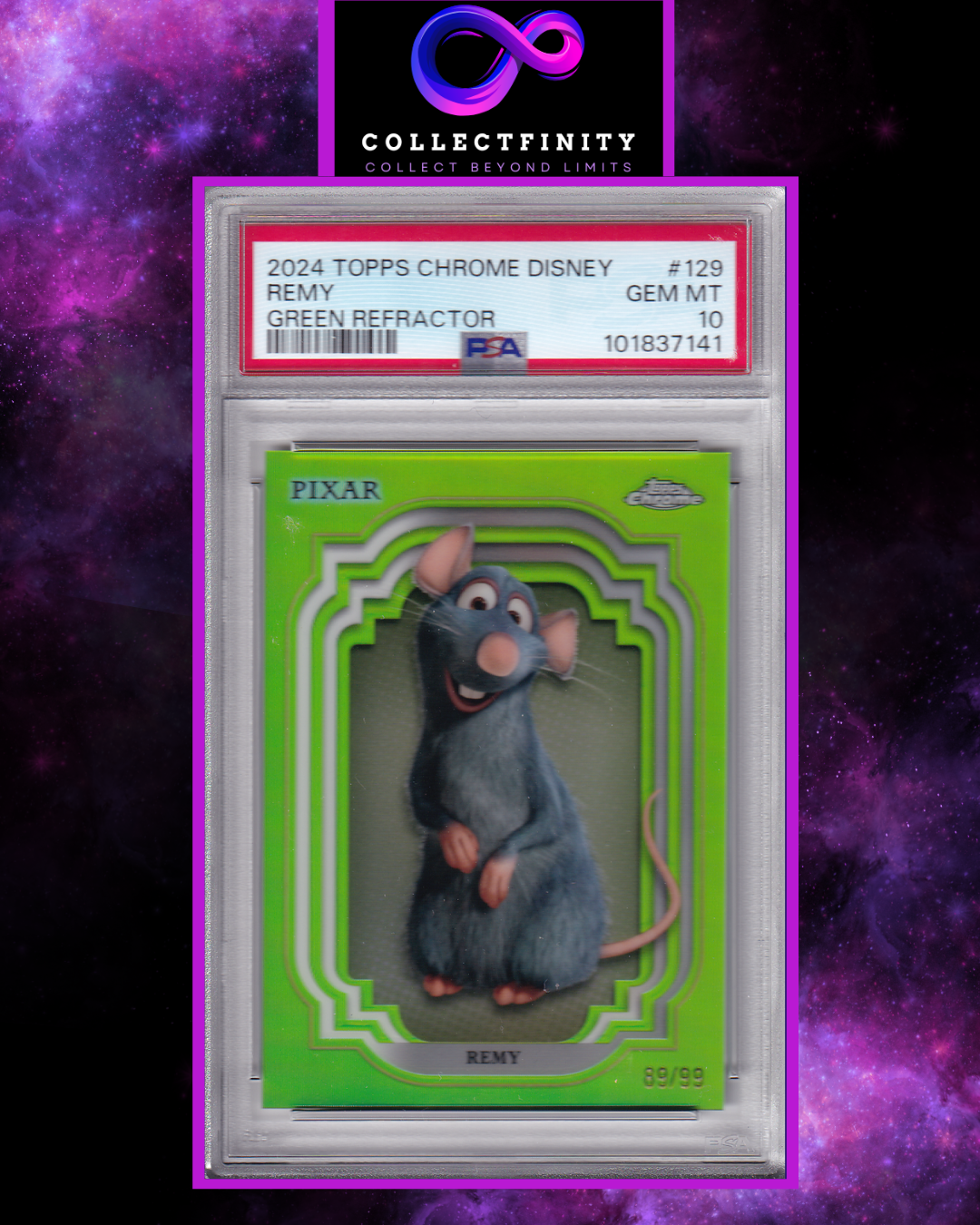 2024 Topps Chrome Disney Remy Green Refractor
