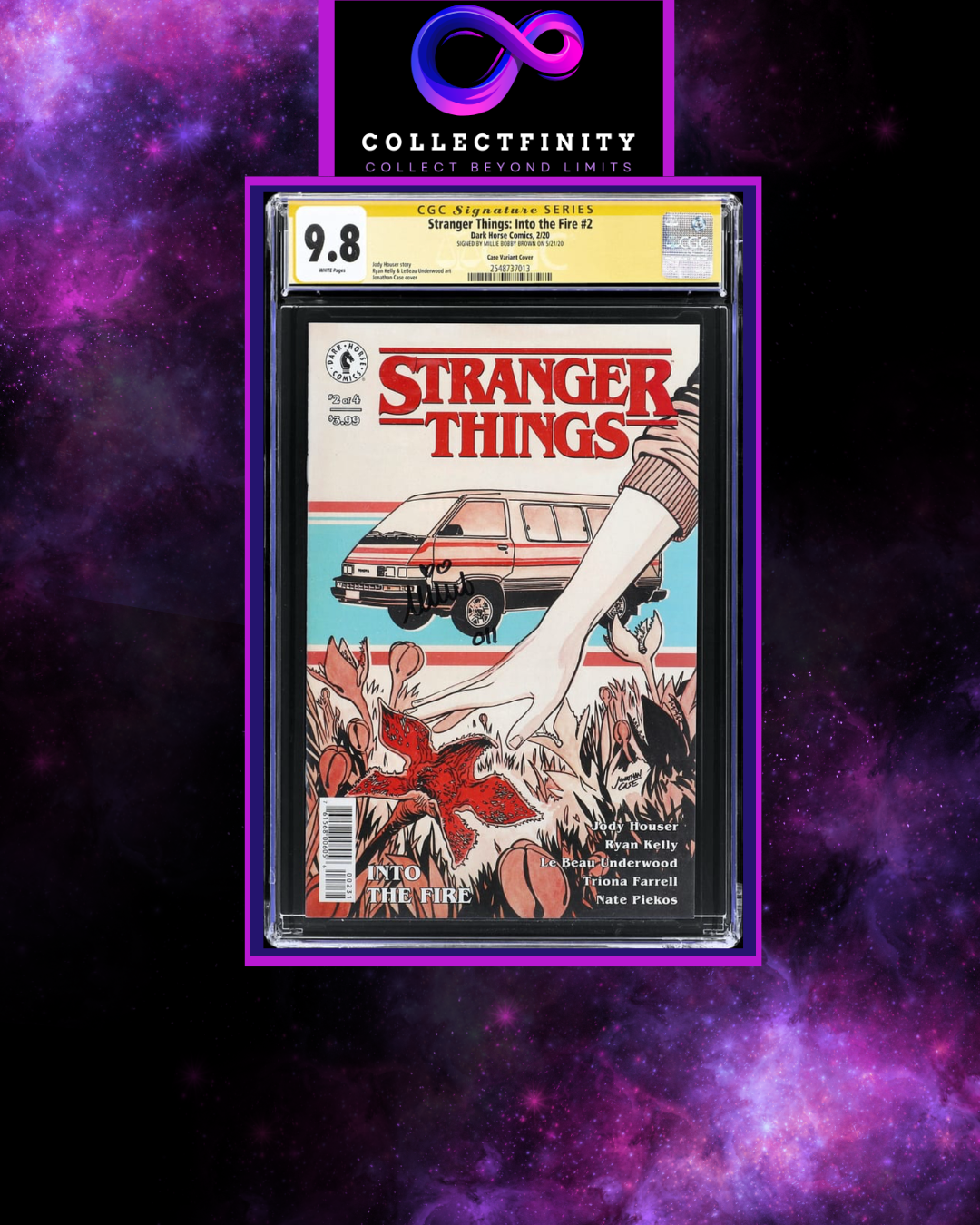 Stranger Things: Into the Fire #2 - CGC 9.8 Autographed Comic - Signed by Eleven