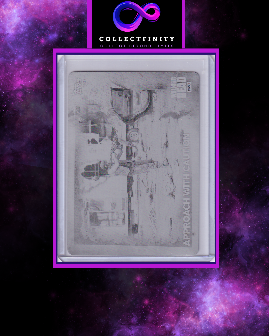 2016 Topps The Walking Dead Season 5 Approach With Caution Printing Plate 1/1