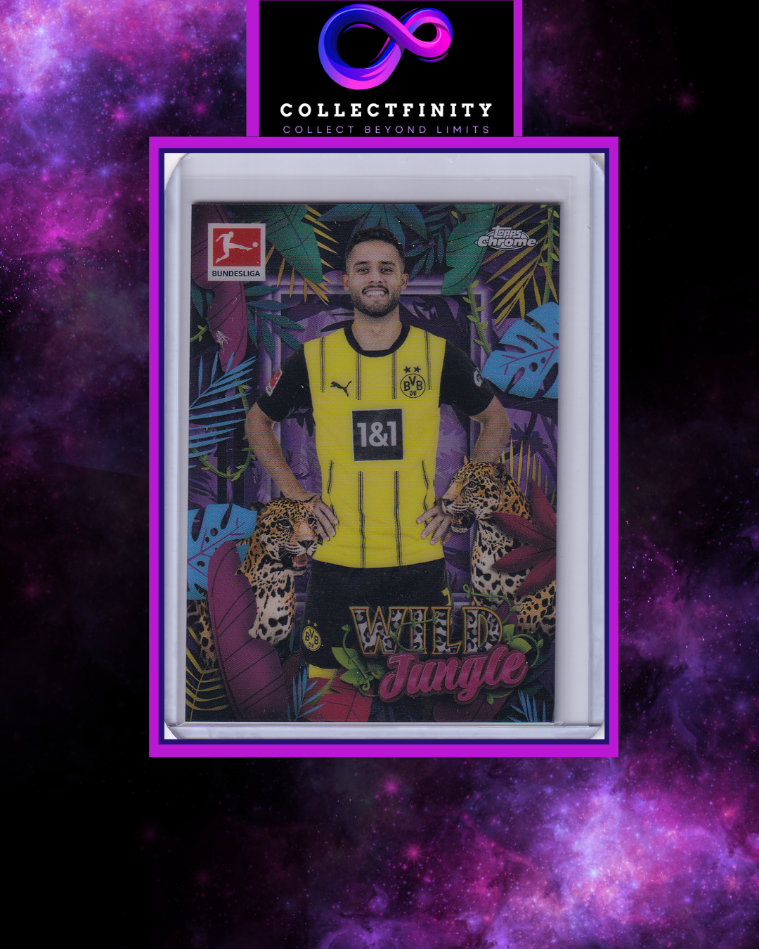 2024-25 Topps Chrome Bundesliga Yan Couto Leopard Wild Jungle