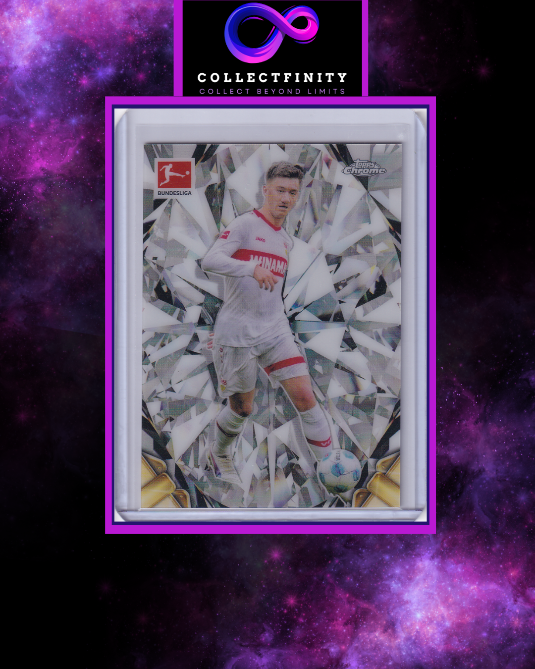 2024-25 Topps Chrome Bundesliga Angelo Stiller Diamond Etch