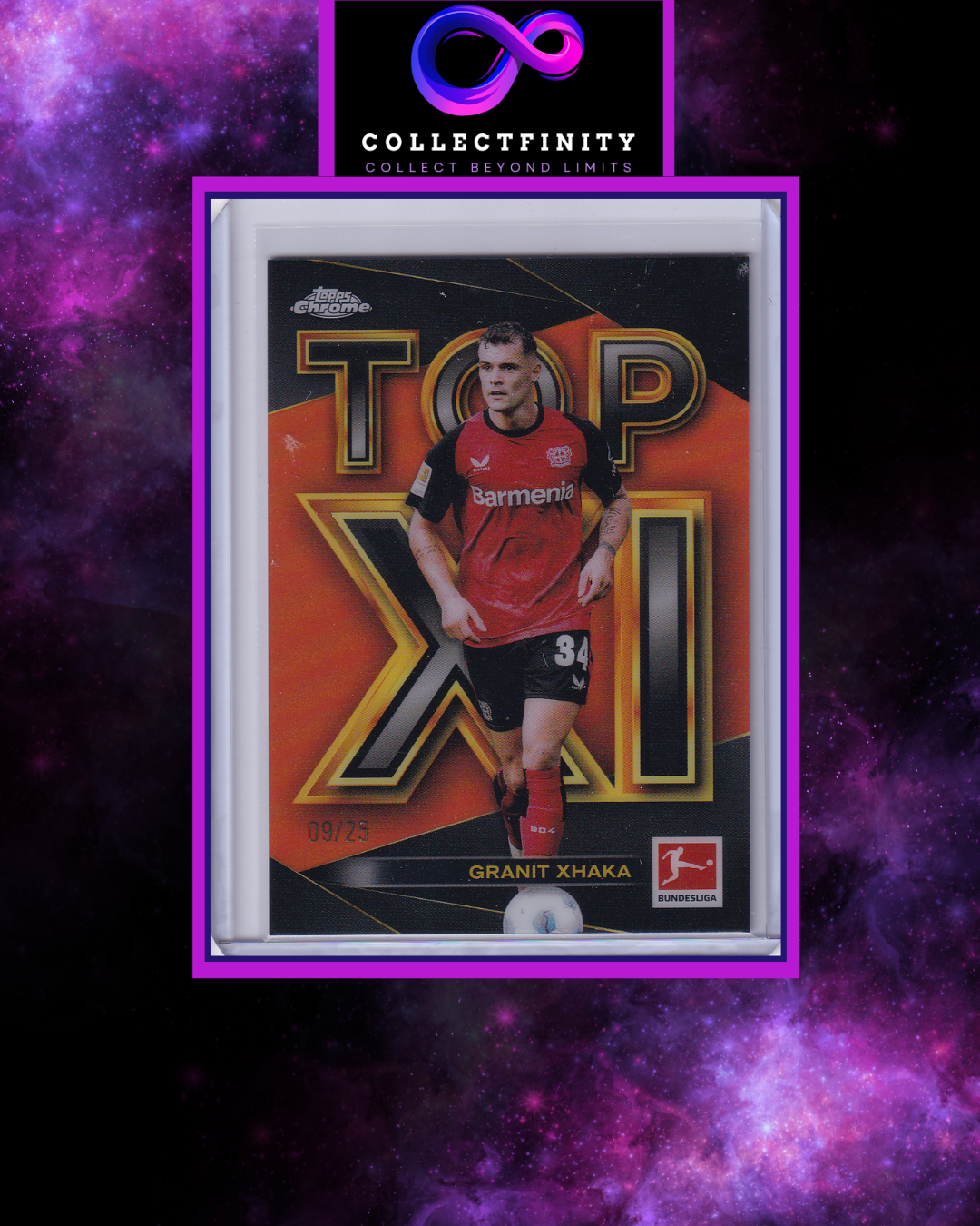 2024-25 Topps Chrome Bundesliga Granit Xhaka Top XI /25