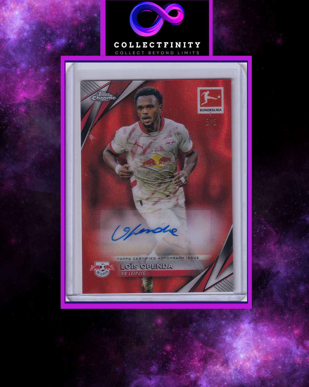 2024-25 Topps Chrome Bundesliga Lois Openda Autograph /5
