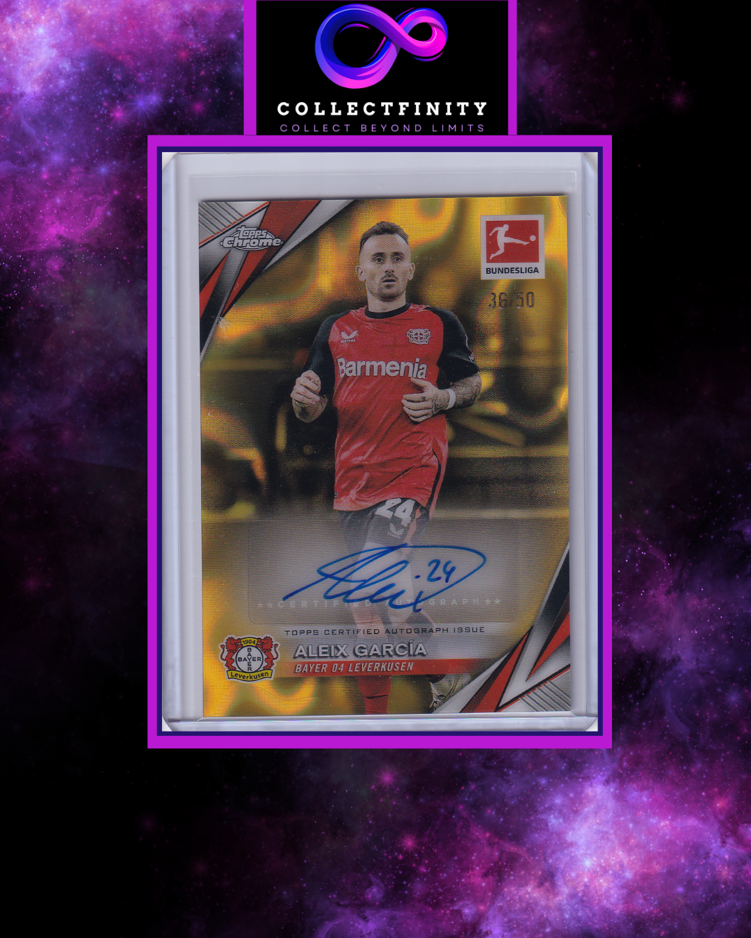 2024-25 Topps Chrome Bundesliga Aleix Garcia Autograph /50